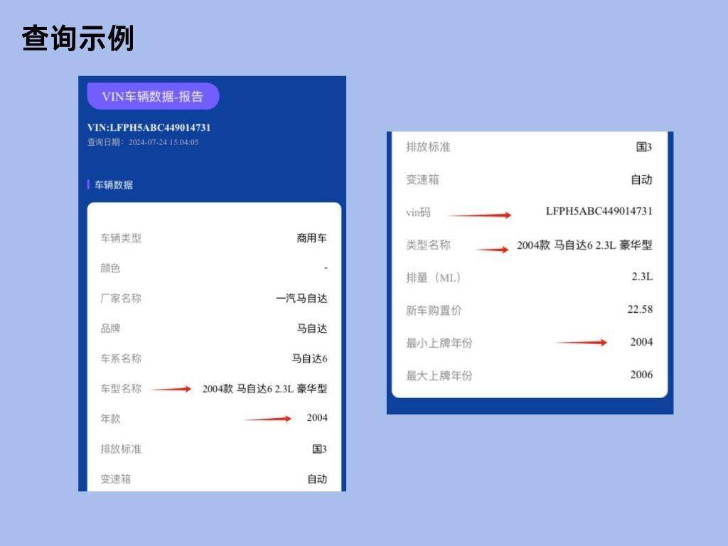 车架号查询车辆信息的方法