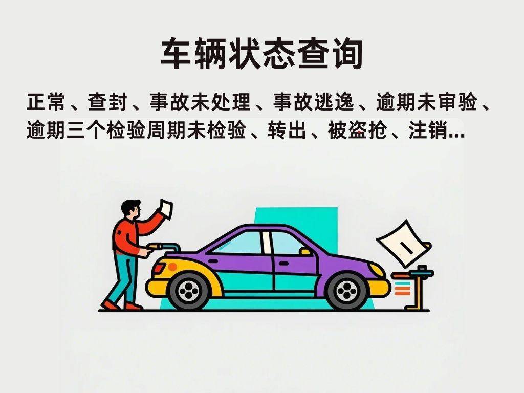  查询车辆状态是否正常的方法及车辆异常状态的种类。