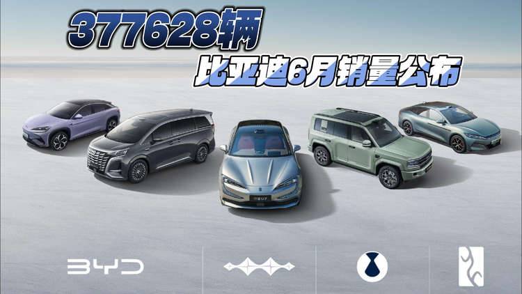 377628辆 比亚迪6月销量公布