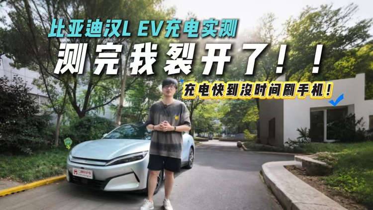 充电桩被榨干？比亚迪汉L EV充电实测！速度惊掉下巴！