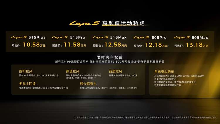 预售10.58万起 零跑Lafa5如何定义Z世代“高颜值运动轿跑”新标准？