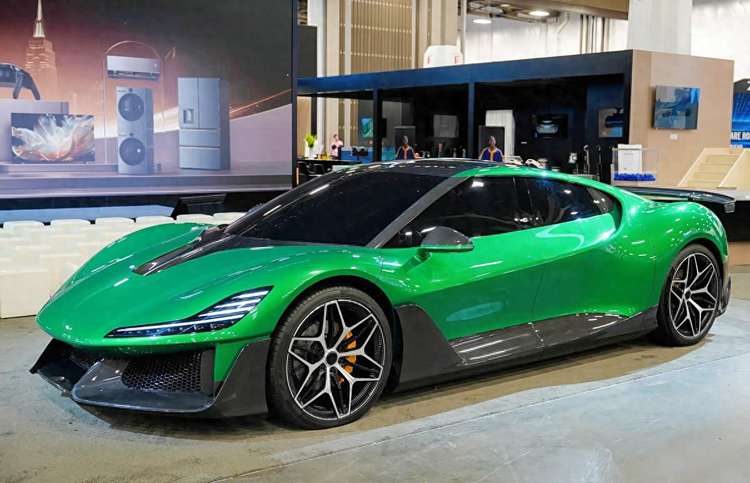 国产品牌又一四门超跑，外观很拉风，无框车门+大尾翼，1.8秒破百