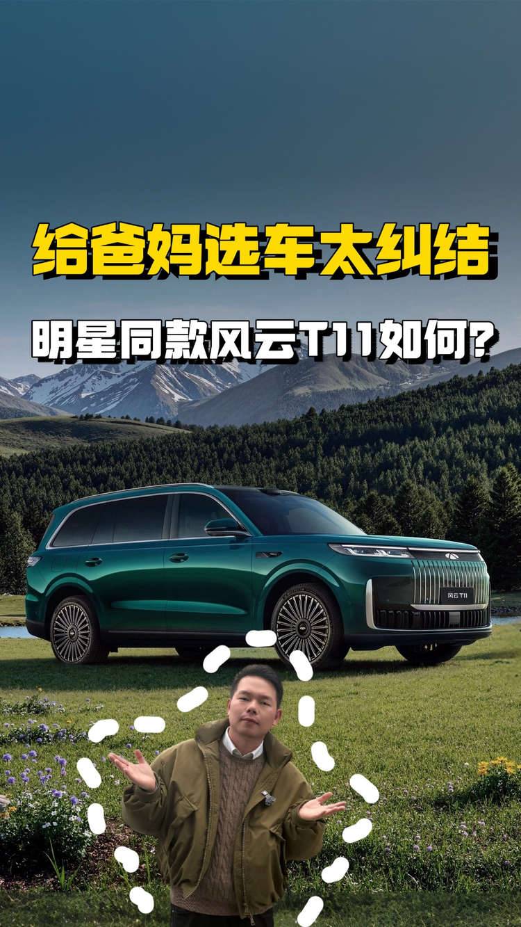 给爸妈选车太纠结？明星同款风云T11如何？