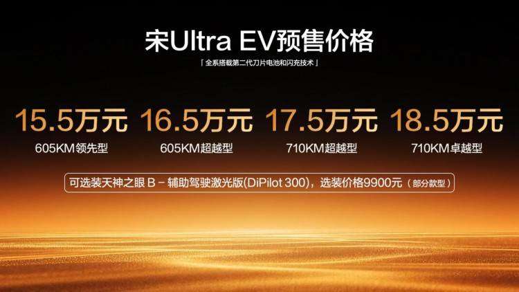 710km长续航+闪充！宋Ultra EV预售15.5万元起