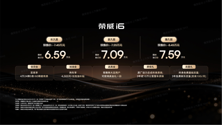 省油耐久，长长久久！国民好车荣威i6预售6.59万元起