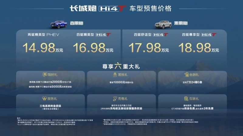 14.98万元起！全场景硬核实力派长城炮Hi4-T正式预售