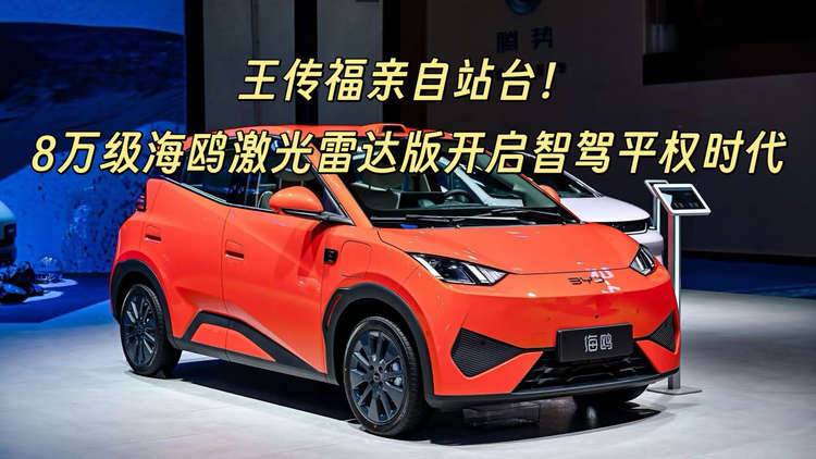 王传福亲自站台！8万级海鸥激光雷达版开启智驾平权时代！