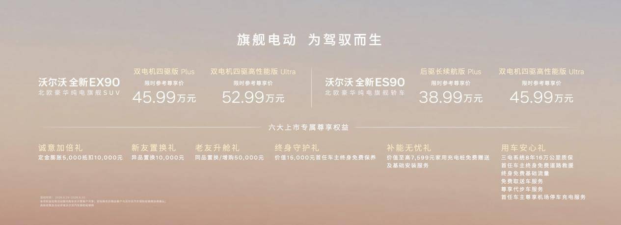 旗舰电动，为驾驭而生 北欧豪华纯电旗舰沃尔沃EX90 & 沃尔沃ES90正式上市