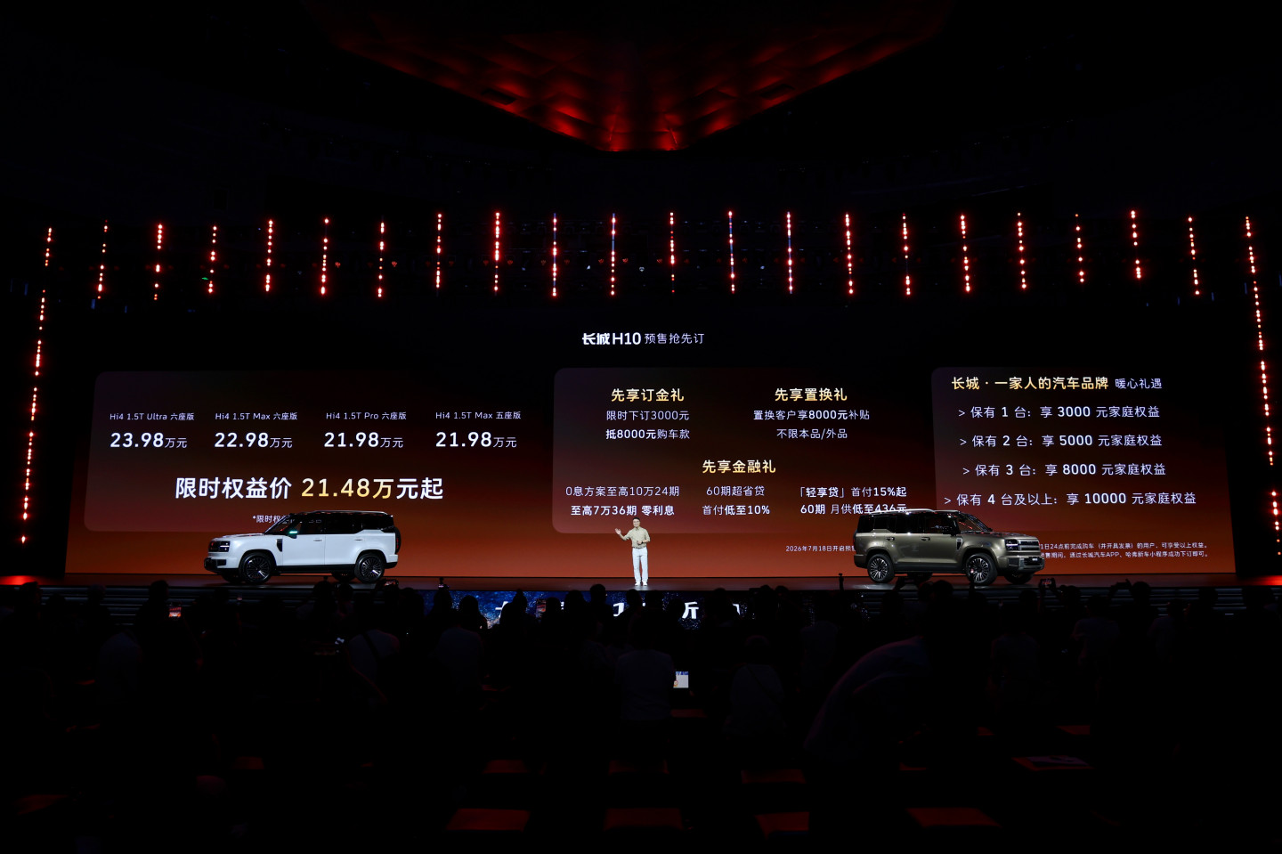 长城H10预售21.48万起 5.3米中大型SUV“方盒子新物种”