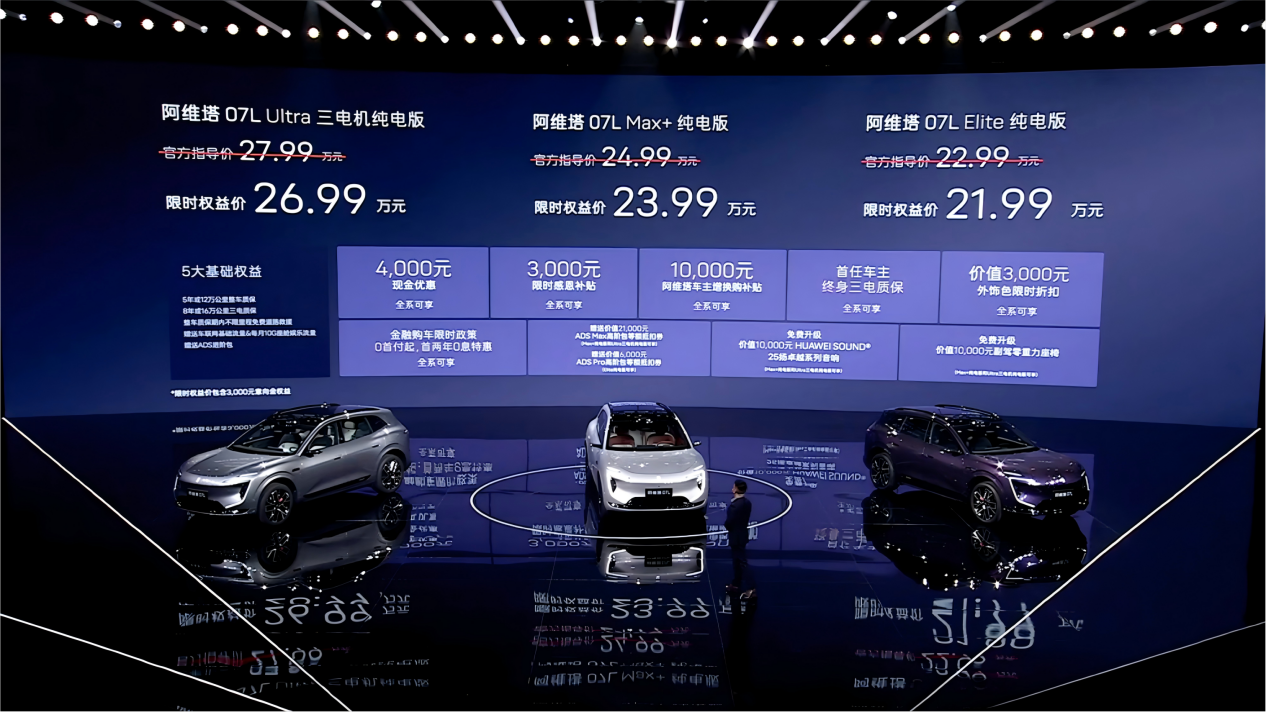 阿维塔07L真香价来了！21.99万起，华为智驾直接送，这波能冲！