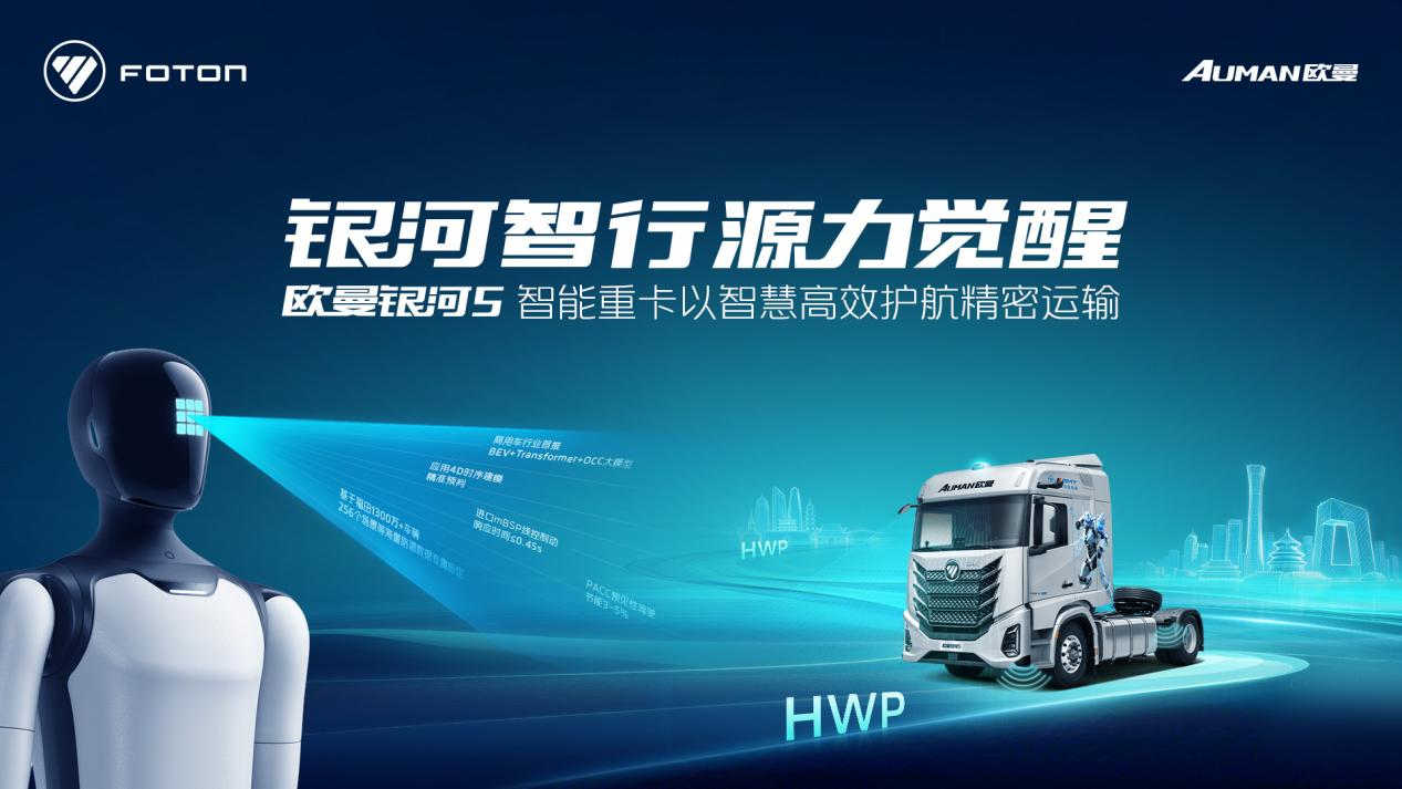 开启智能制造的智慧运输！欧曼银河5 HWP重卡智能机器人跨省转运启程