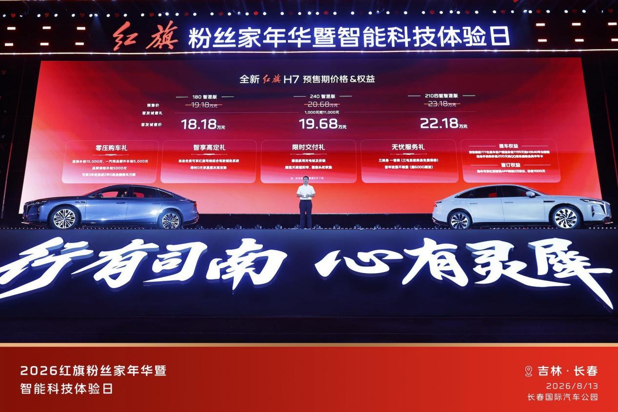 当红旗开始不讲武德,全新红旗H7首发诚意价18.18万起