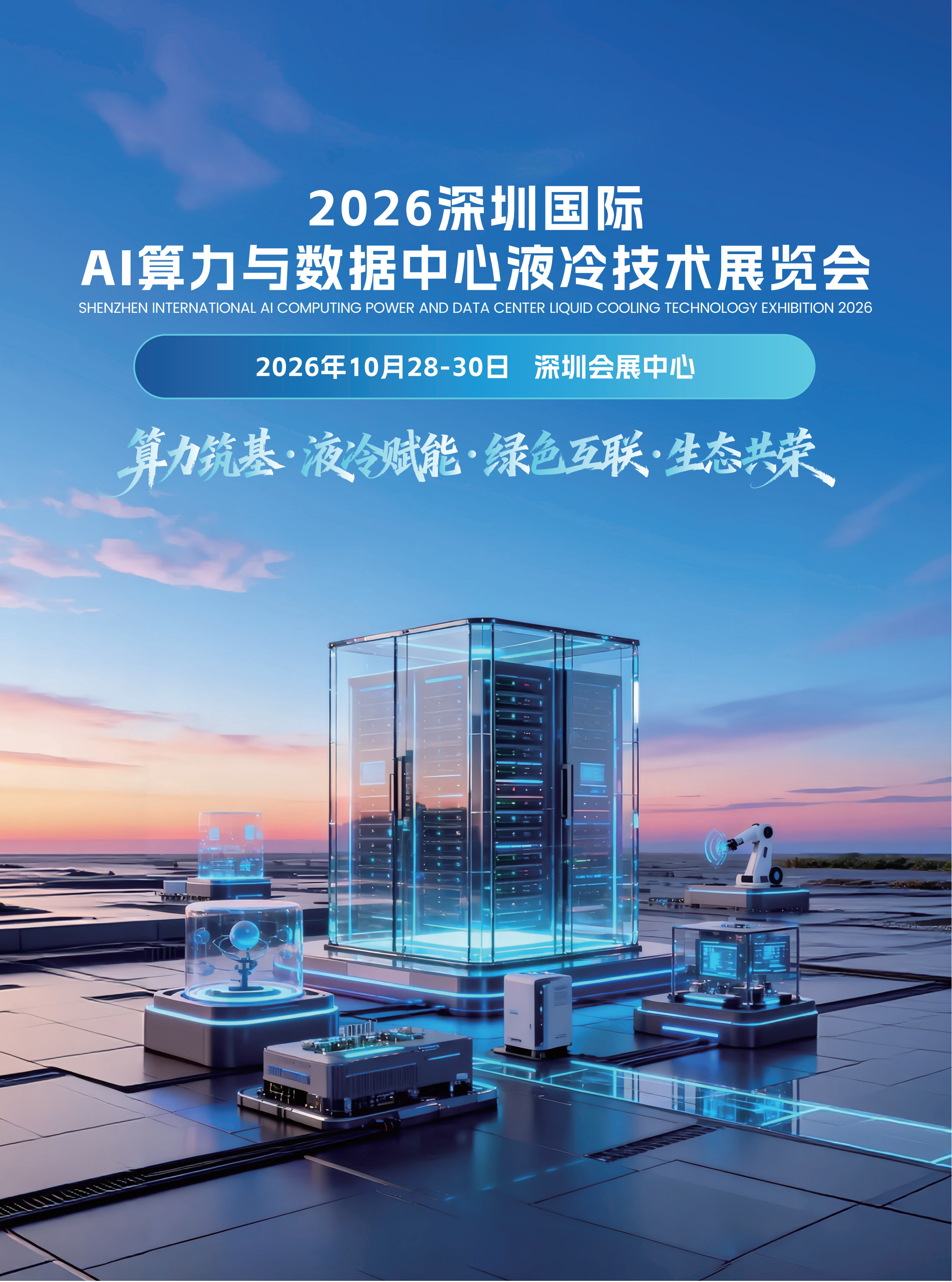 算力迭代催生全新刚需！2026深圳AI算力与数据中心液冷技术展览会10月启幕