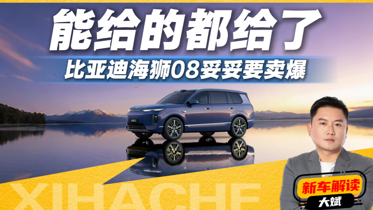 空悬+后轮转向+激光雷达智驾,比亚迪海狮08值不值得入手