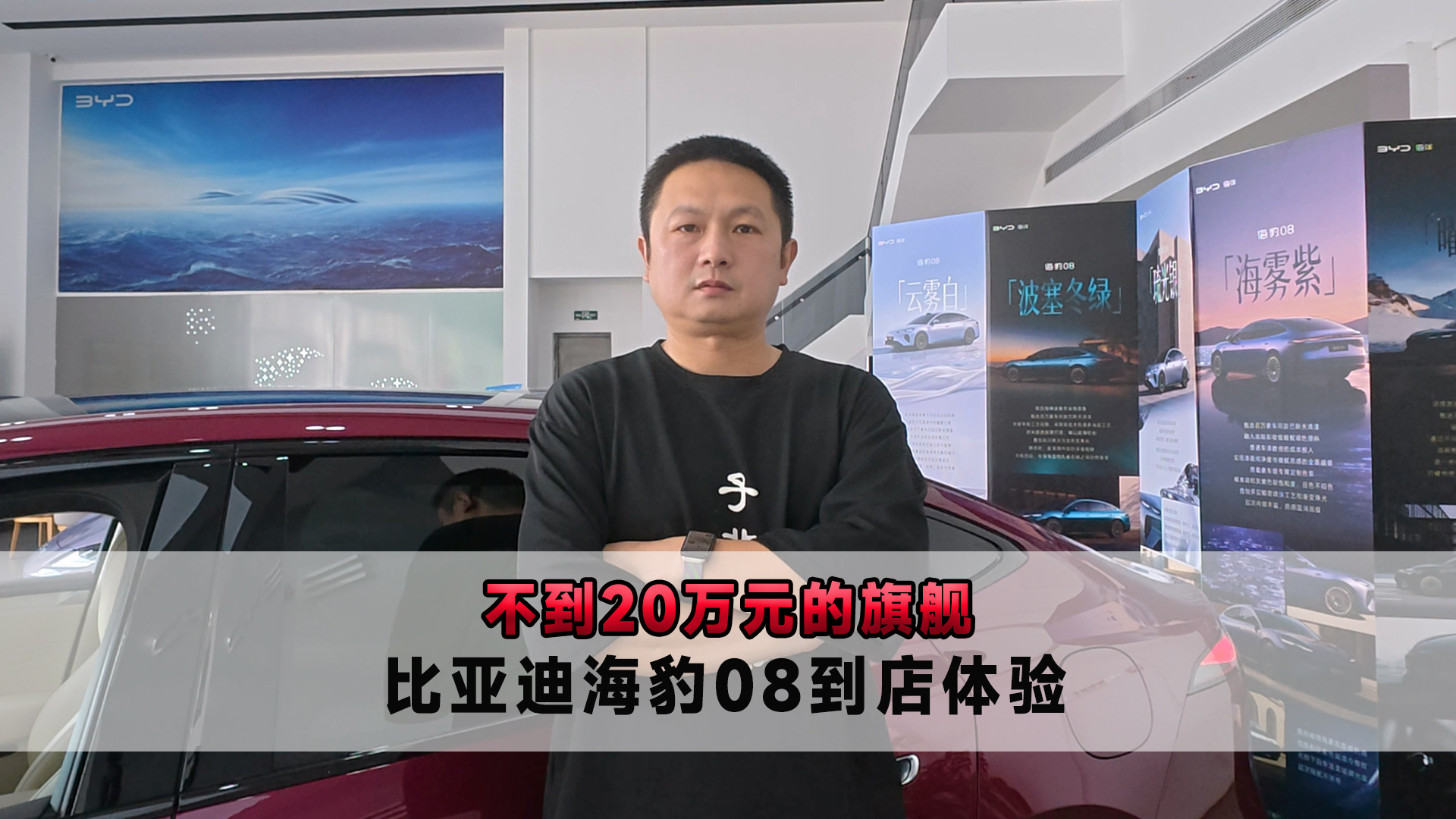 不到20万元的旗舰 比亚迪海豹08到店体验