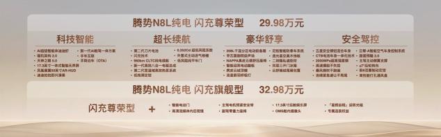 首搭AI超级智能体迪迪虾，腾势N8L纯电上市29.98万元起