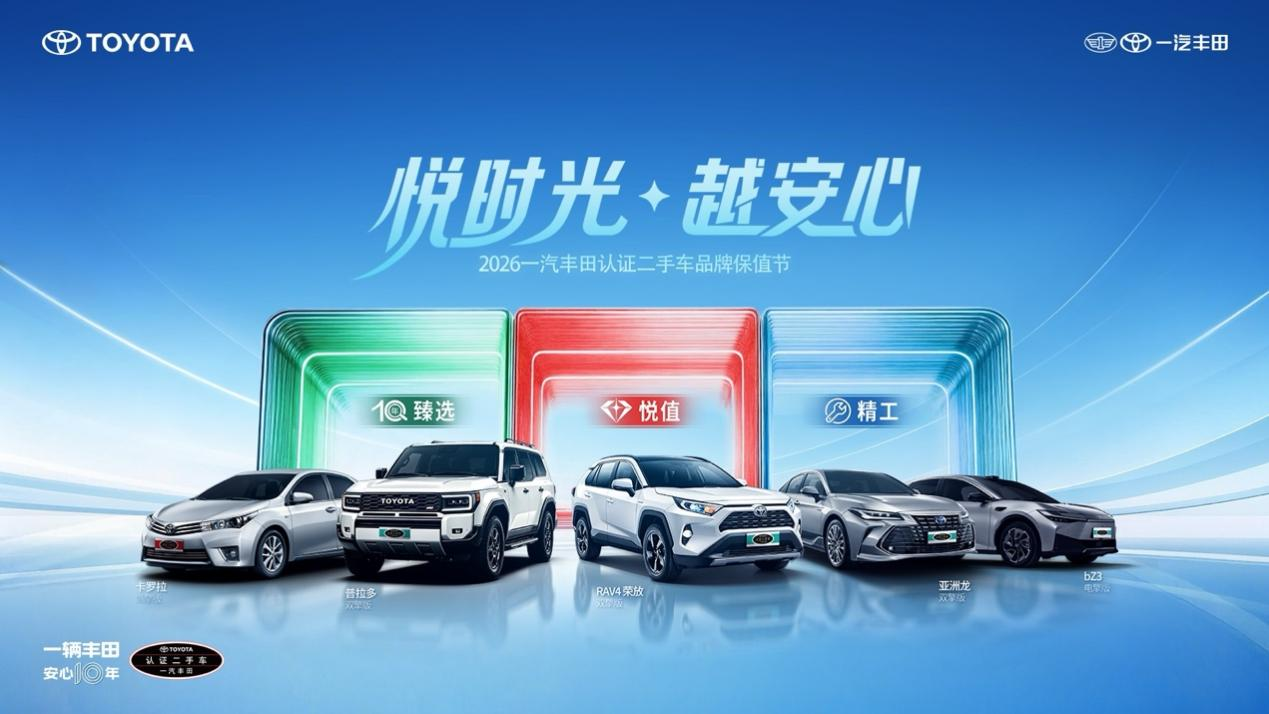 9月26日，与一汽丰田相约“悦时光”
——23周年保值节全国启幕，到店即享多重权益