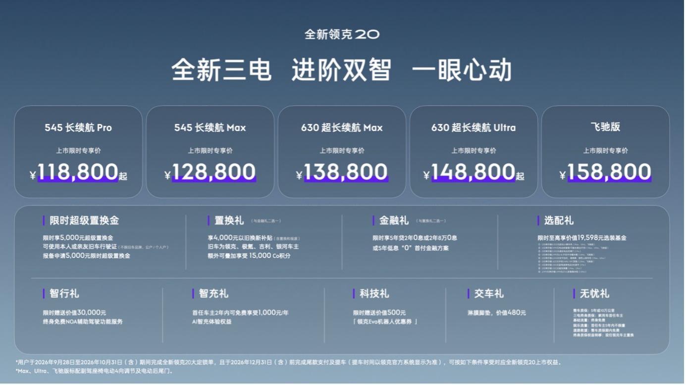11.88万元起，都市精领首选全新领克20正式上市