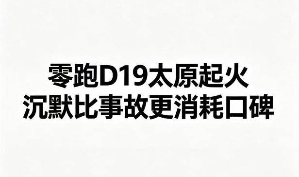 聊聊零跑D19太原起火事件：沉默比事故更消耗口碑