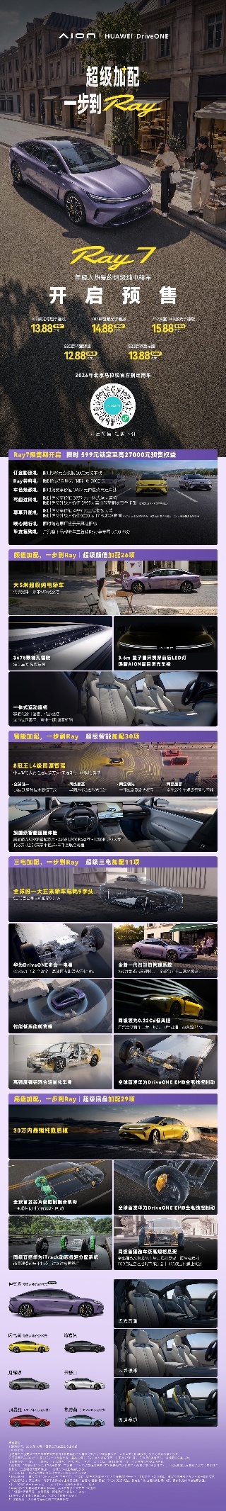 以加配让年轻人不必妥协，埃安Ray7预售12.88万起！