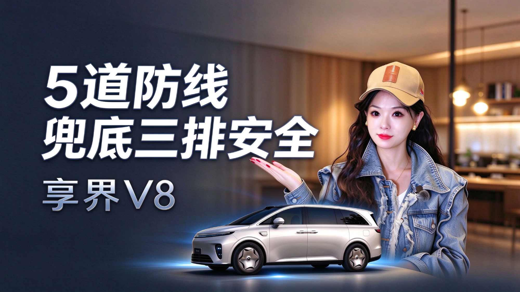 5道防线兜底三排安全，享界V8把MPV的安全感拉满了！